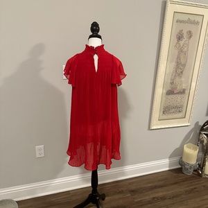 Short red dress